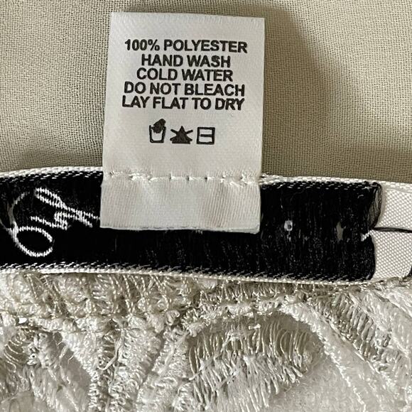 Rya Collection Charming Sheer Floral Mini Beige Ivory Robe Cover Up Size XS - Picture 12 of 14